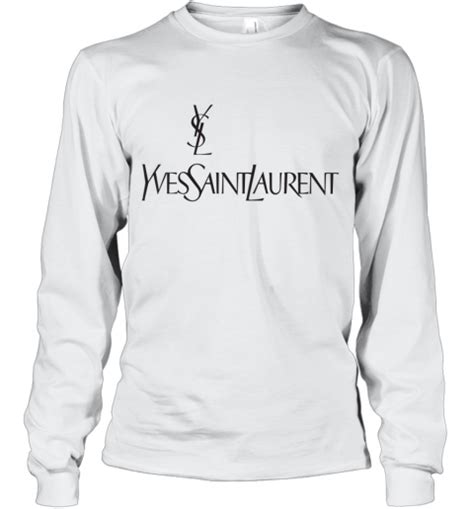 ysl logo shirt|ysl long sleeve shirt.